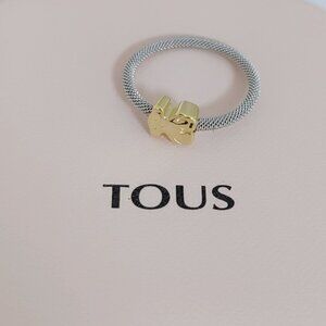 TOUS RING Gold and Steel Sweet Dolls Ring Women Jewelry Ring